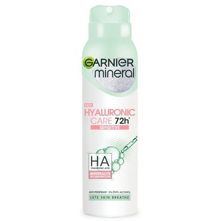 Garnier Mineral Hyaluronic Care 72H Sensitive Spray Deodorant 150Ml