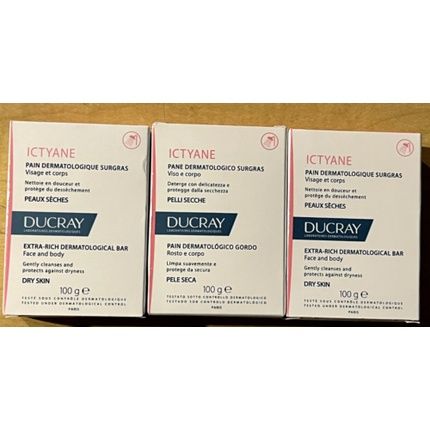 Ducray Ictyane قالب جلدي غني للغاية للوجه والجسم 100 جم