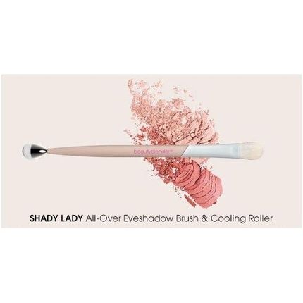 Beautyblender Shady Lady All-Over Blending Eyeshadow Brush And Cooling Anti-Puff Eye Roller For Dark Circles - Image 3