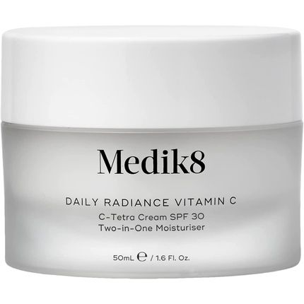 Medik8 Daily Radiance Vitamin C C-Tetra Cream Spf 30 Two-In-One Moisturiser 50Ml