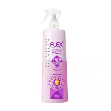 Revlon Revlon Flex 2 Stage No Rinse Conditioner With Keratin For Curly Hair Spray 400Ml