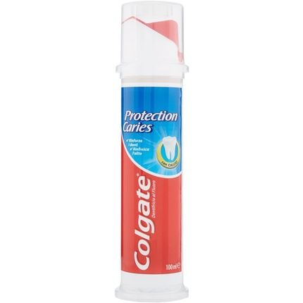 Colgate Maximum Caries Protection Toothpaste With Dispenser 100Ml 1.6 Fl Oz - Made In Italy