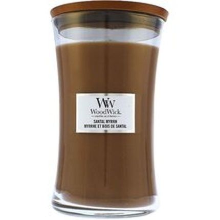Woodwick Sandalwood Myrrh Mini Hourglass Scented Candle Decor Gift