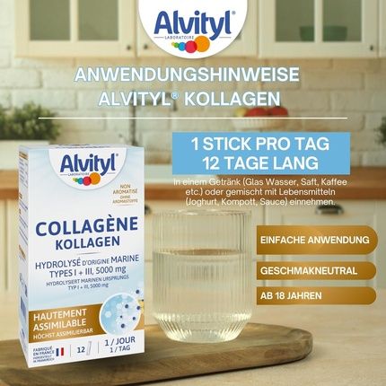 ألفيتيل كولاجين 5000 ملغ من أصل بحري متحلل من النوع الأول والثالث