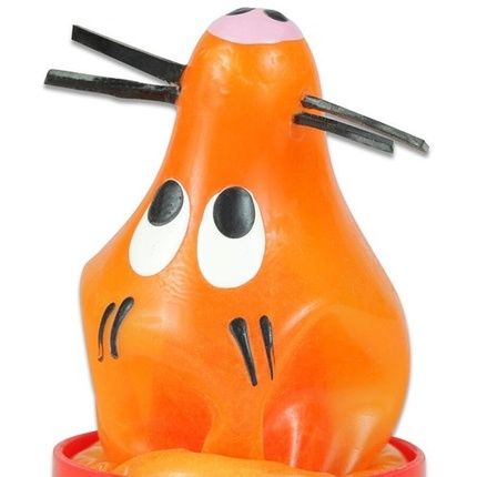 Fox Glued Hand Painted Fancy Condoms