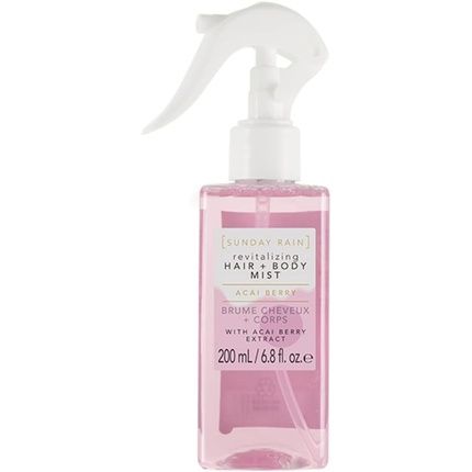 Sunday Rain Acai Berry Hair & Body Mist Refreshing & Fruity Vegan & Cruelty-Free 200Ml