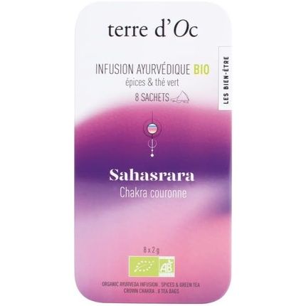 Terre D'Oc Organic Ayurvedic Green Tea Crown Chakra With Spices