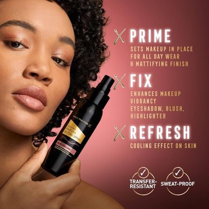 Max Factor Facefinity Finity-Fix Setting Spray - Prime, Fix & Refresh, Mattifying - Image 3