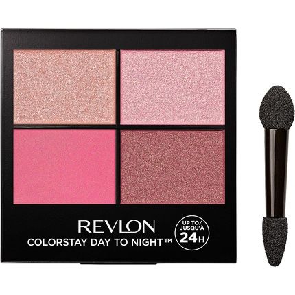 Revlon Colorstay Day To Night Eyeshadow Quad 16Hr Wear 4.8G Matte And Shimmer Finish Pretty 565 Rosy Pinks