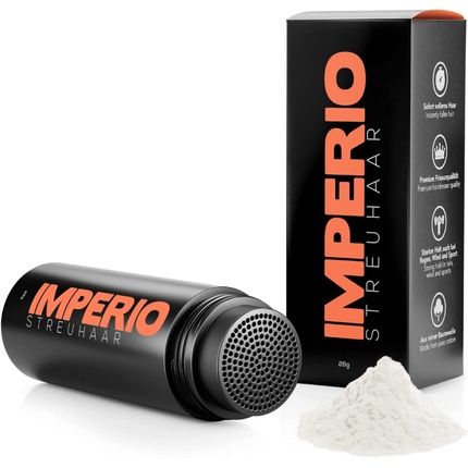 Imperio Hair Thickening Litter For Authentic Look 100% Natural Premium Salon Deluxe White