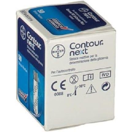Contour Next Blood Glucose Strips Reactive Measurement 50 Pieces