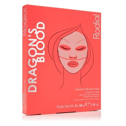 Rodial Dragon'S Blood Hyaluronic Jelly Mask - Pack Of 4