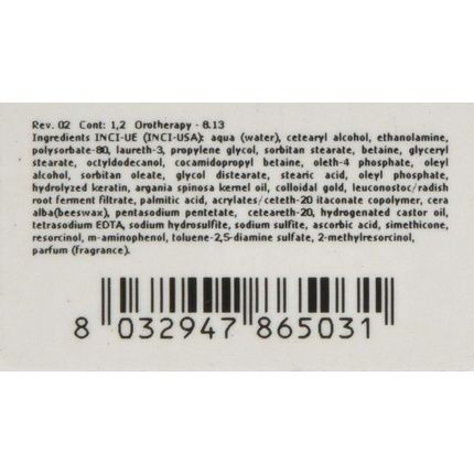 Fanola Oro Therapy Color Keratin 8.13 100Ml Light Blonde Beige - Image 3