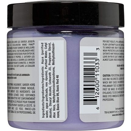 Manic Panic Virgin Snow Classic Creme Vegan Cruelty Free Hair Toner 118Ml