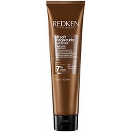 Redken All Soft Mega Curls Hydramelt Treatment 150Ml For Dry Curly And Wavy Hair