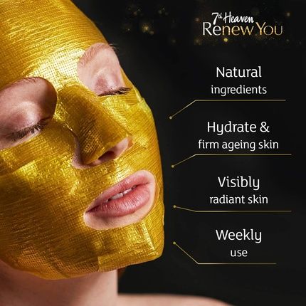 7Th Heaven Renew You 24K Gold Firming Sheet Mask - Image 3