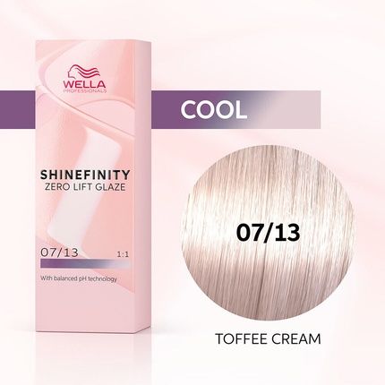 Wella Shinefinity Toffee Cream 07/13 Medium Ash Blonde Golden 60Ml
