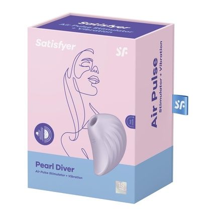 Satisfyer Pearl Diver 9.5Cm Pressure Waves And Vibration Playful Design