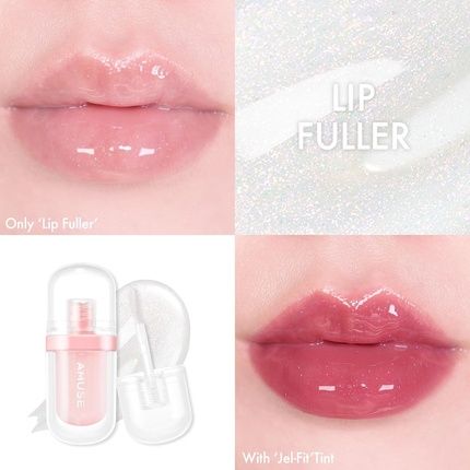 Amuse Seoul Lip Fuller Pink Diamond Lip Plumper Gold Glitter Lip Gloss