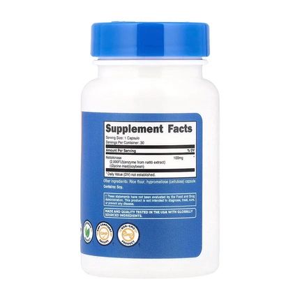 Nutricost Nattokinase 2000 Fu 30 Capsules