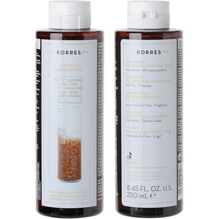 Korres Rice Proteins And Linden Shampoo For Thin And Fine Hair 250Ml