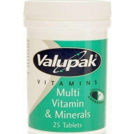 Valupak Multivitamin & Mineral 25 Tablets