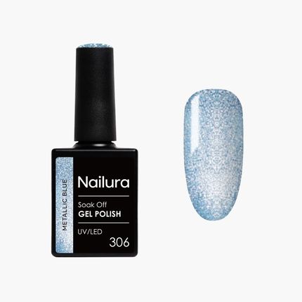 Nailura Gel Polish 306 Metallic Blue 10 Ml
