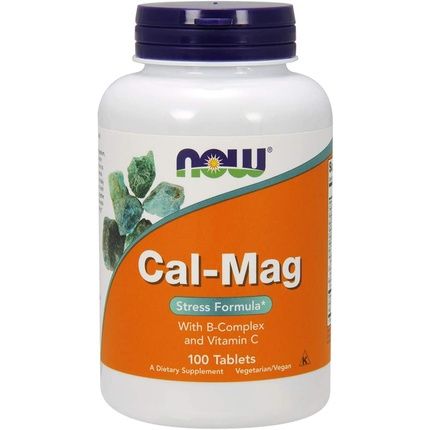 Now Foods Cal-Mag Calcium Magnesium B-Complex Vitamin-C 100 Tablets