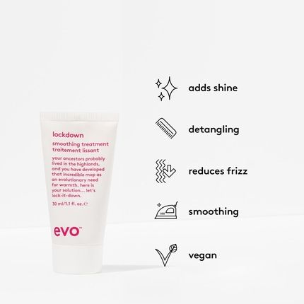 Evo Lockdown Smoothing Treatment Leave-In Hair Treatment For Colored Hair