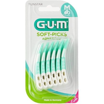 Gum 650 Softpicks Advanced Regular 60 Units Black