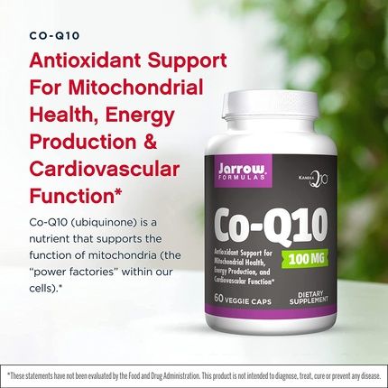 Jarrow Formulas Co-Q10 100Mg 60 Capsules - Image 3