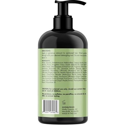 Mielle Organics Rosemary Mint Strengthening Leave-In Conditioner For Dry And Frizzy Hair