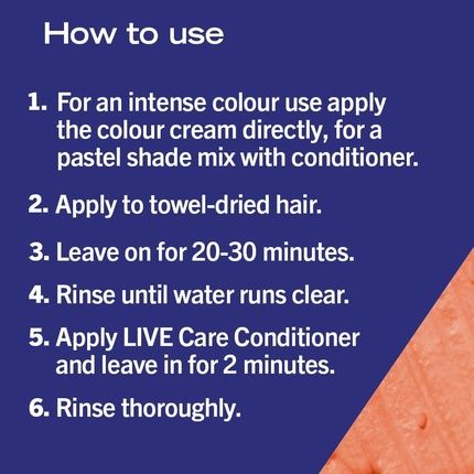 Schwarzkopf Live Ultra Brights Vibrant Orange Semi-Permanent Hair Dye 085 - Image 3