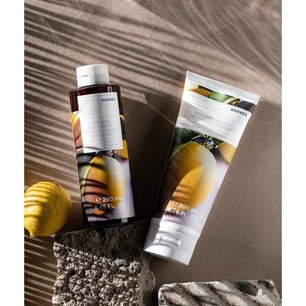 Korres Basil Lemon Smoothing Body Milk With Aloe Vera 200Ml - Image 3