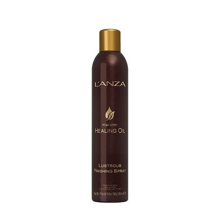 L'Anza Keratin Healing Oil Glossy Finishing Spray 300G - Adds Shine And Volume, Moisturizes From Roots To Ends, Non-Greasy, Frizz-Free, Relaxed Hair