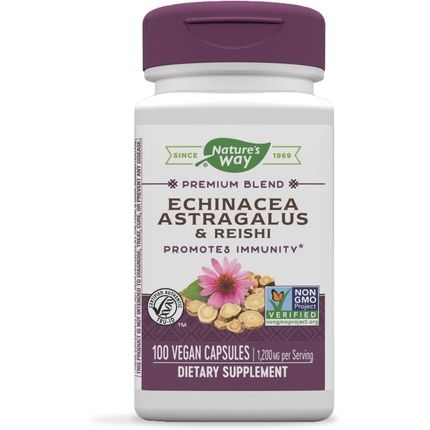 Nature'S Way Echinacea Astragalus & Reishi Immune Support 100 Capsules