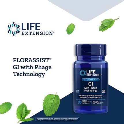 Life Extension Florassist Gi With Phage Technology Vegetarian Capsules 30 Count - Image 3