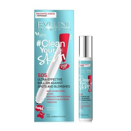 Eveline #Clean Your Skin Roll-On For Acne And Blackheads 15Ml