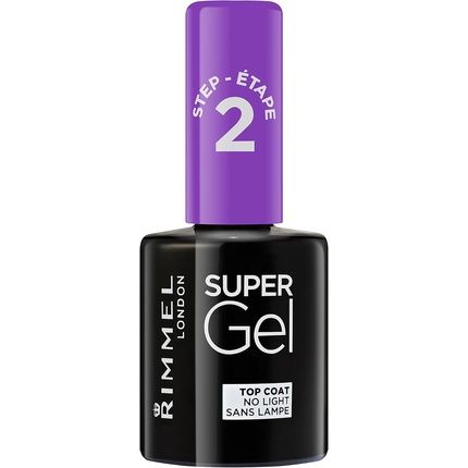 Rimmel London Super Gel Top Coat Nail Polish 12Ml Transparent