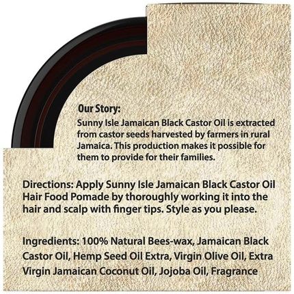 Sunny Isle Jamaican Black Castor Oil Pomade For Men 4 Oz - Image 3