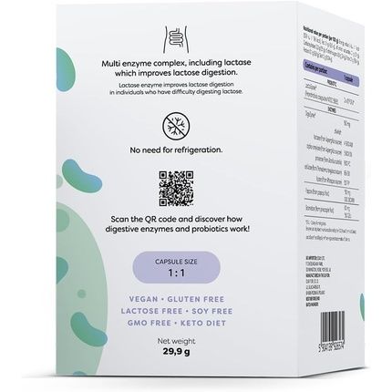 Osavi Digestive Enzymes Probiotic 60 Vegan Capsules Digezyme - Image 3