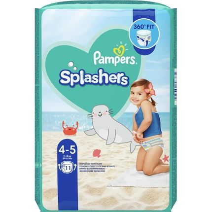 Pampers Splashers Size 4-5 Disposable Swim Nappies 11 Pack 9-15 Kg