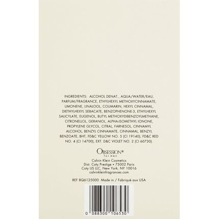 Calvin Klein Obsession For Men After Shave 4.2 Fl Oz