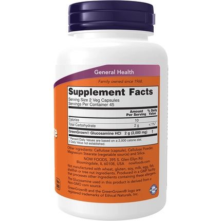 Now Foods Glucosamine Sulfate 750Mg 120 Capsules