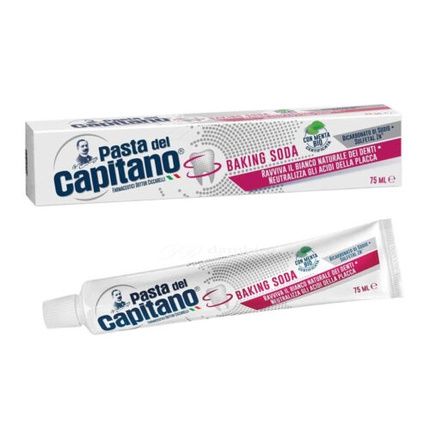 Pasta Del Capitano Baking Soda Toothpaste With Organic Mint 75Ml
