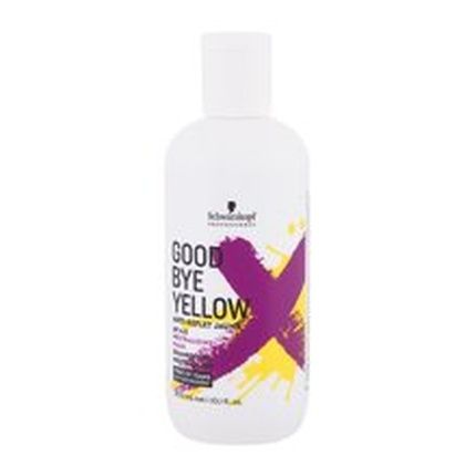 Schwarzkopf Goodbye Yellow Neutralizing Shampoo 300Ml Shampoo Neutralizing Yellow Tones For Colored And Highlighted Hair
