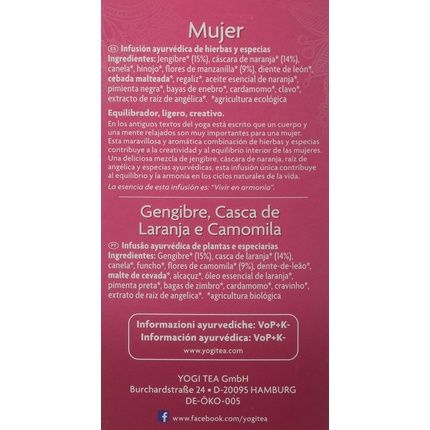 Yogi Tea Donne 30.6G