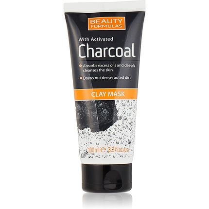 Beauty Formulas Activated Charcoal Clay Mask 100Ml