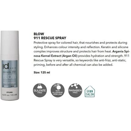 Idhair Elements Xclusive 911 Rescue Spray 125Ml