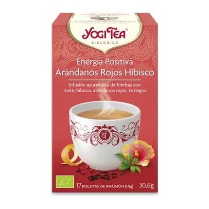 Yogi Tea Positive Energy Blueberry Hibiscus 17 Organic Tea Bags
